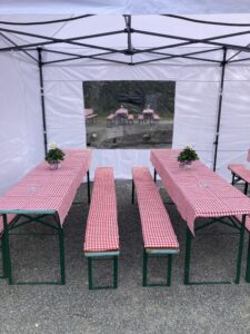 Warten auf Gäste